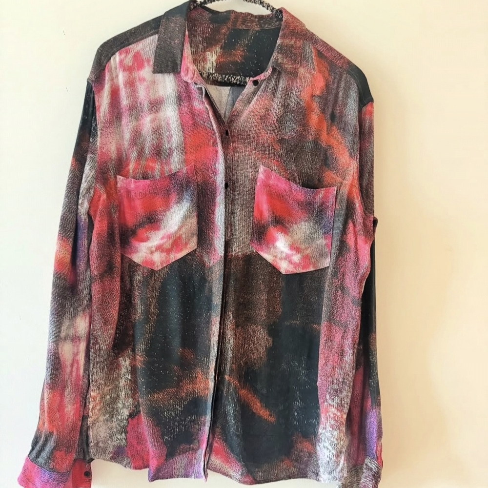 Tiger of Sweden Gray Button-Up Shirt